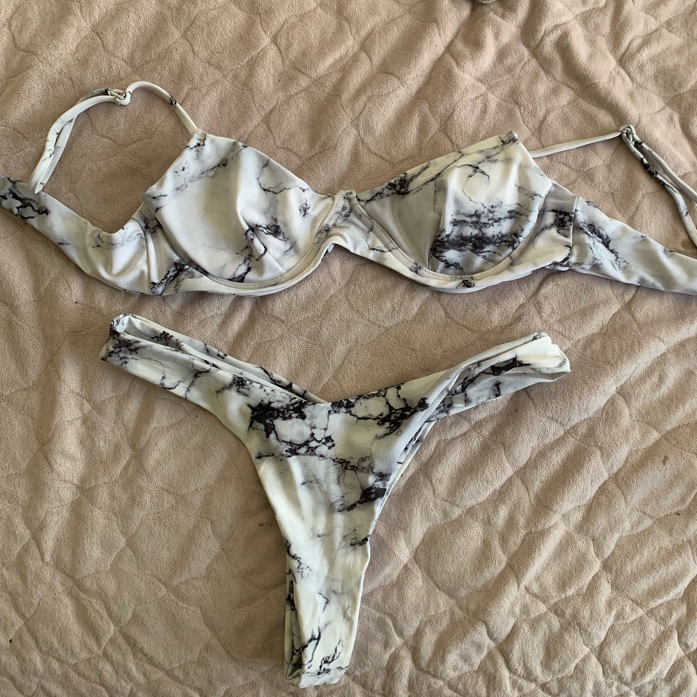 Zaful marble swimsuit/bikini